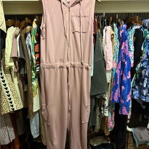 Pink Sleeveless Jumpsuit